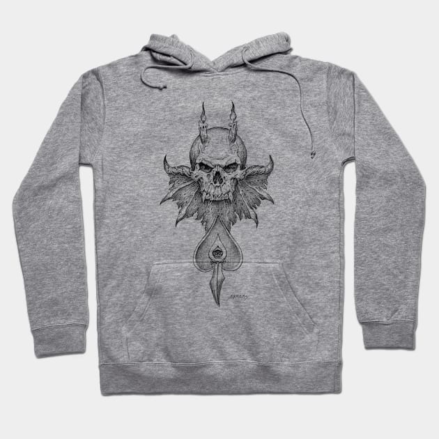 Demon Skull Hoodie by Paul_Abrams